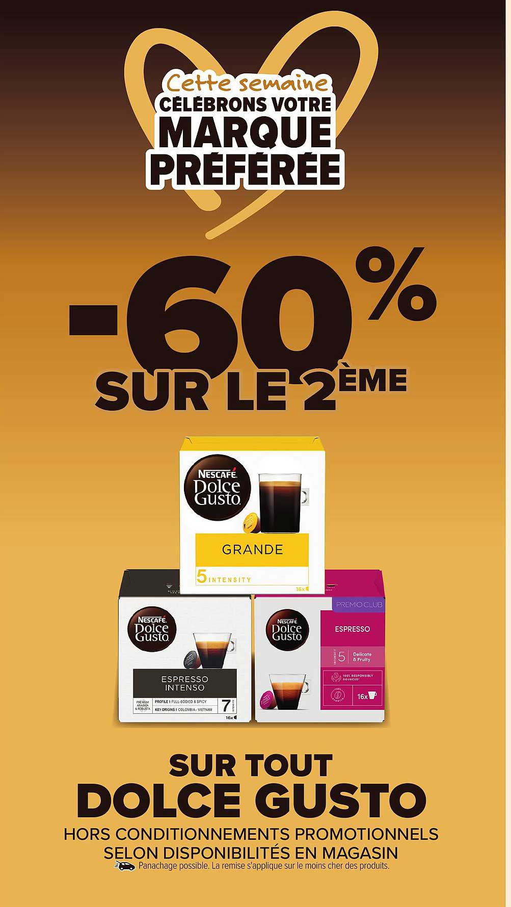 Cette semaine, Célébrons votre marque préférée -60% sur le 2ème