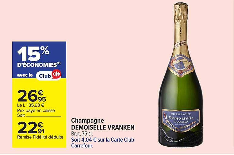 Champagne DEMOISELLE VRANKEN