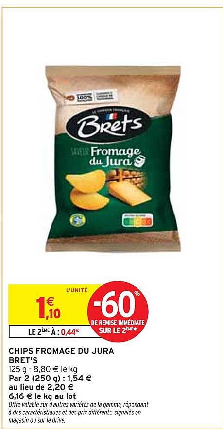 CHIPS FROMAGE DU JURA BRET'S