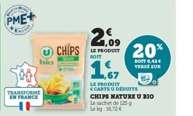 CHIPS NATURE U BIO