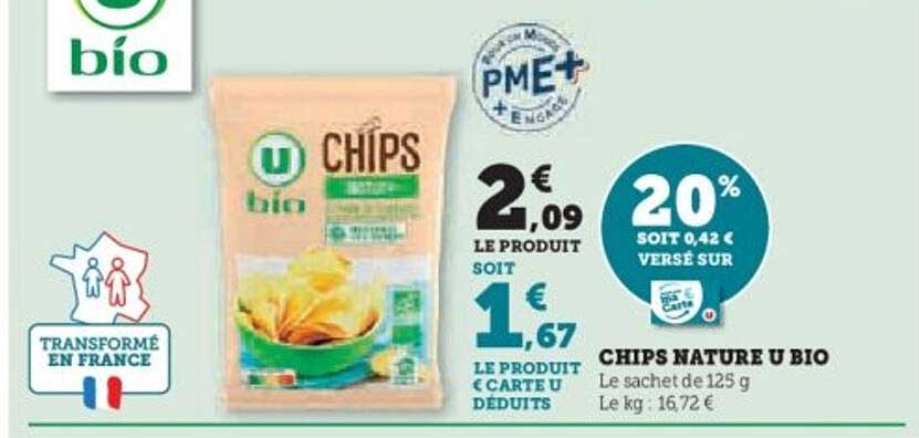 CHIPS NATURE U BIO