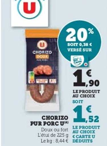 CHORIZO PUR PORC U