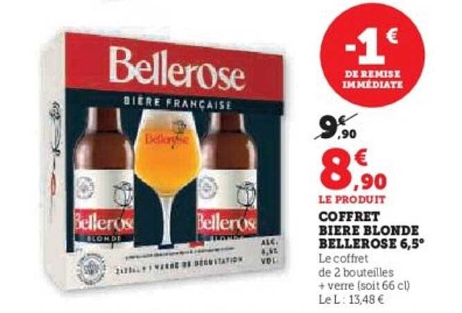COFFRET BIERE BLONDE BELLEROSE 6,5°