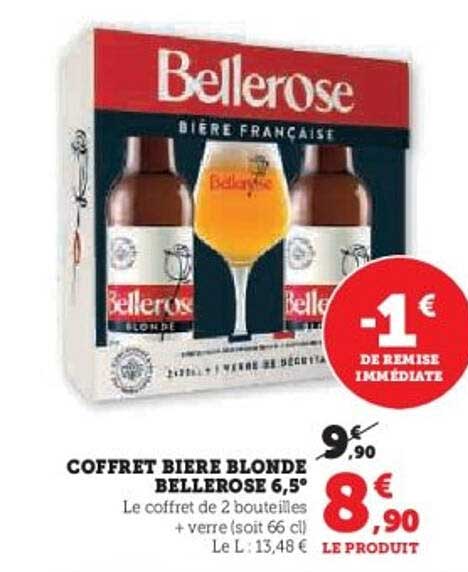 COFFRET BIERE BLONDE BELLEROSE 6,5°