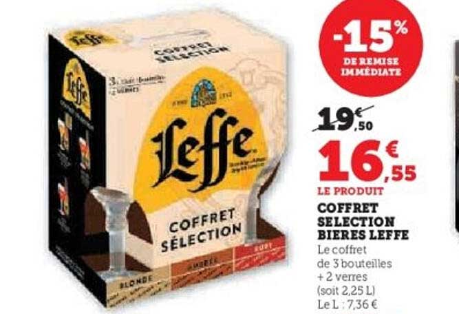 COFFRET SELECTION BIÈRES LEFFE