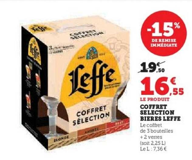 COFFRET SELECTION BIÈRES LEFFE