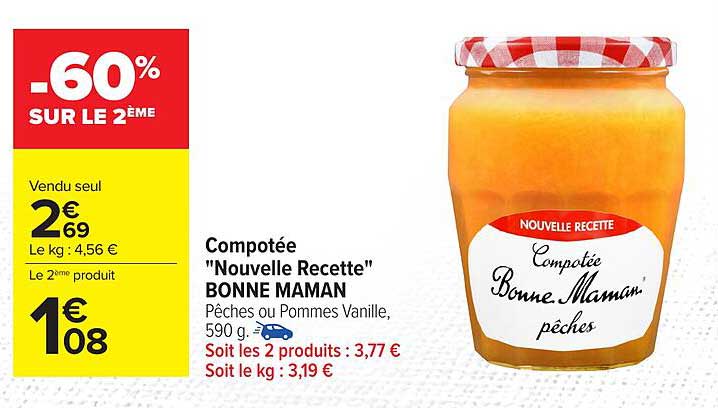 Compotée "Nouvelle Recette" BONNE MAMAN