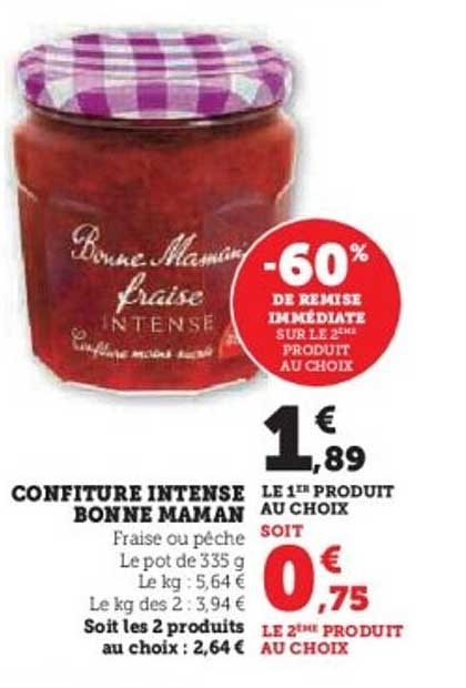 CONFITURE INTENSE BONNE MAMAN