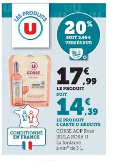 CORSE AOP Rosé ISULA ROSA U