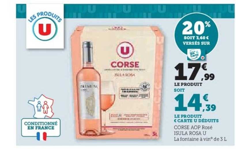 CORSE AOP Rosé ISULA ROSA U