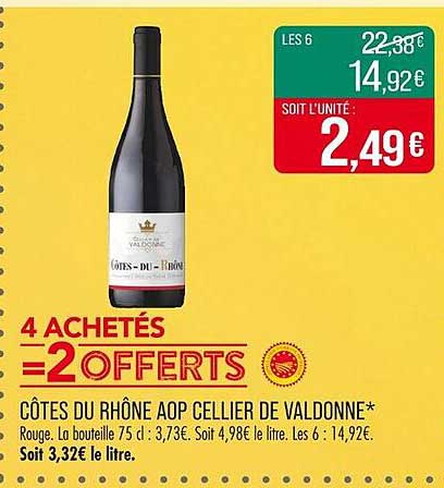 CÔTES DU RHÔNE AOP CELLIER DE VALDONNE*