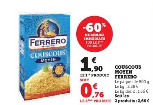 COUSCOUS MOYEN FERRERO