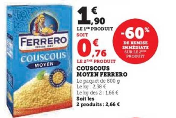COUSCOUS MOYEN FERRERO