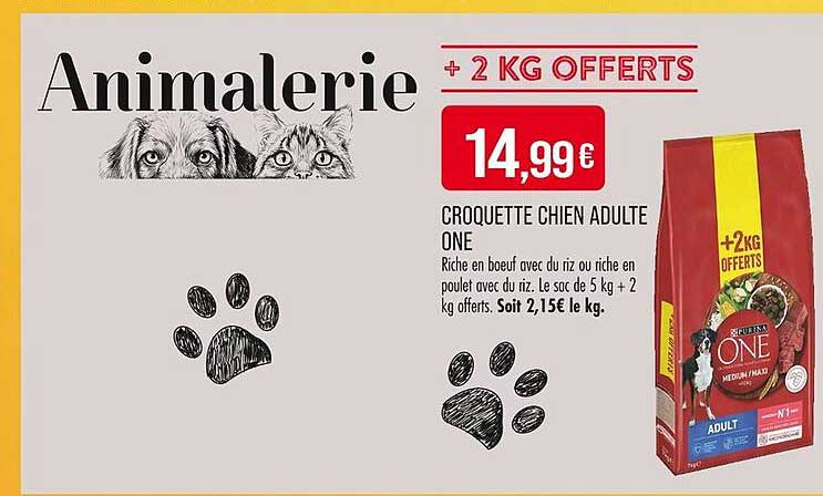CROQUETTE CHIEN ADULTE ONE