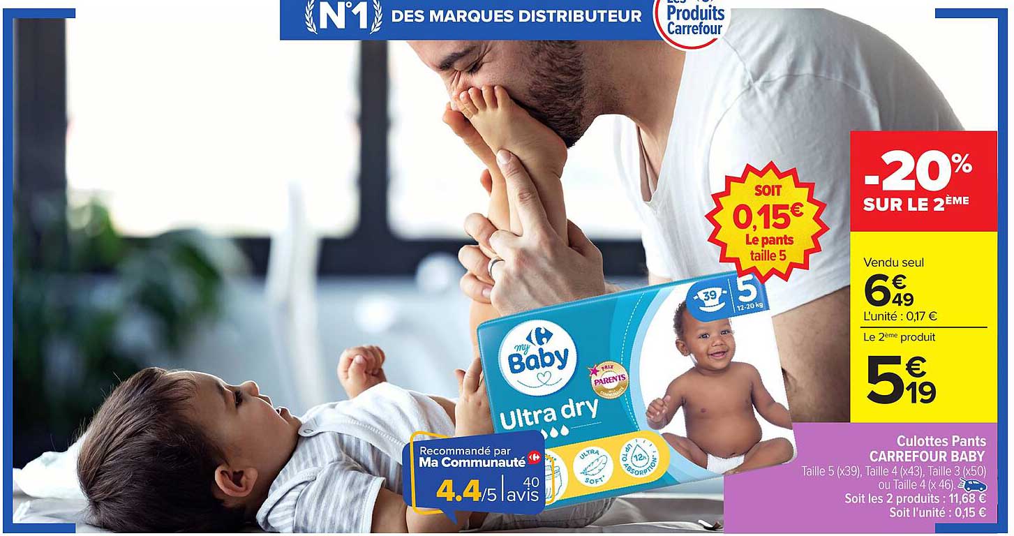 Culottes Pants CARREFOUR BABY