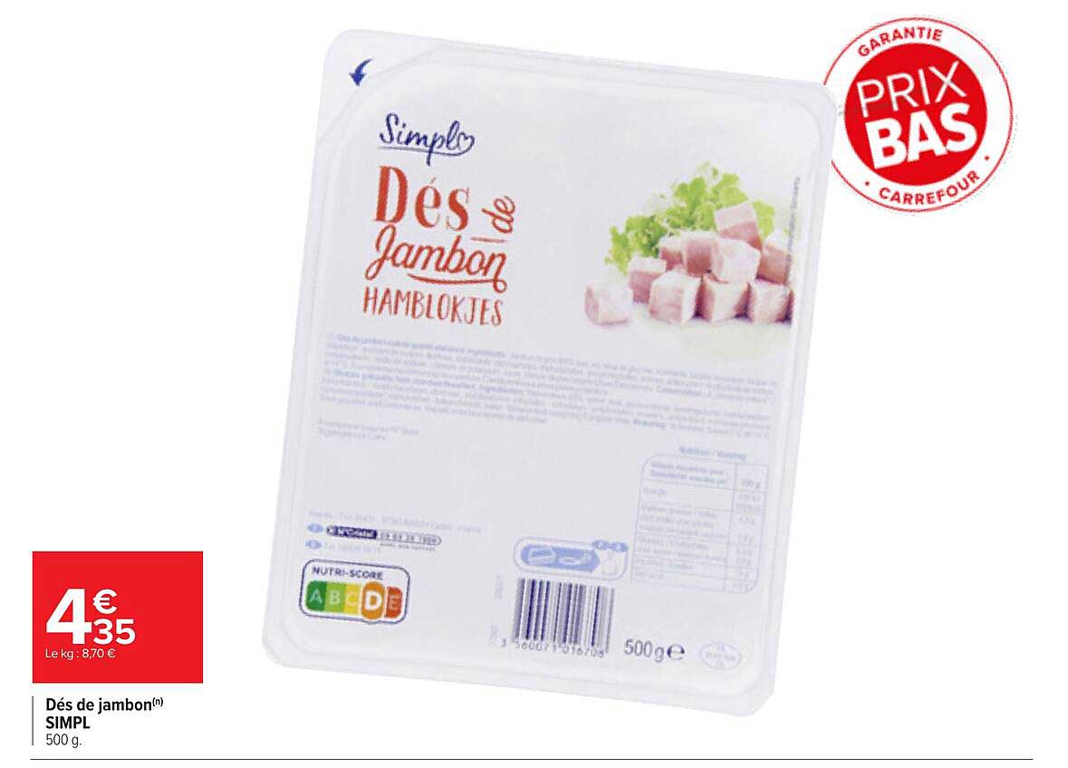 Dés de jambon SIMPL