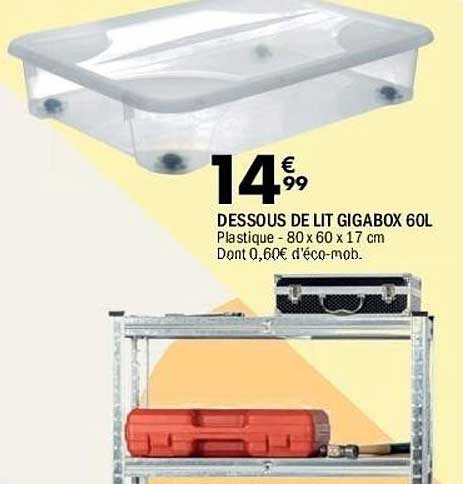 DESSOUS DE LIT GIGABOX 60L