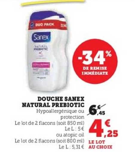DOUCHE SANEX NATURAL PREBIOTIC