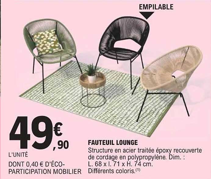 FAUTEUIL LOUNGE