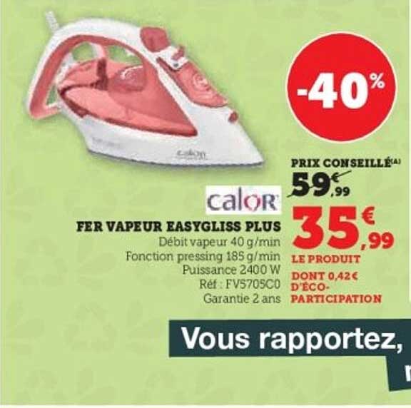 FER VAPEUR EASYGLISS PLUS