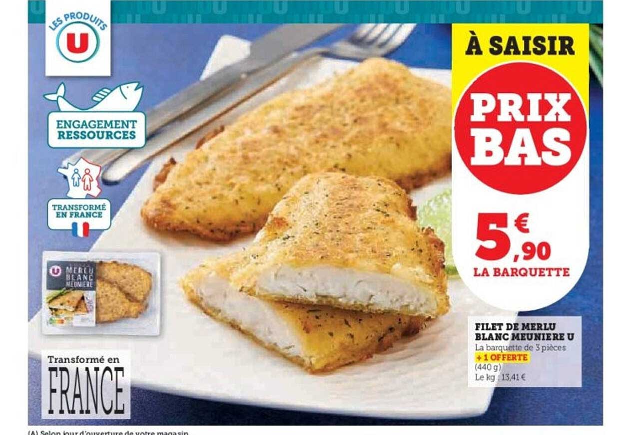 FILET DE MERLU BLANC MEUNIÈRE U