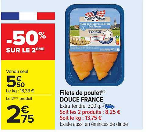 Filets de poulet(n) DOUCE FRANCE
