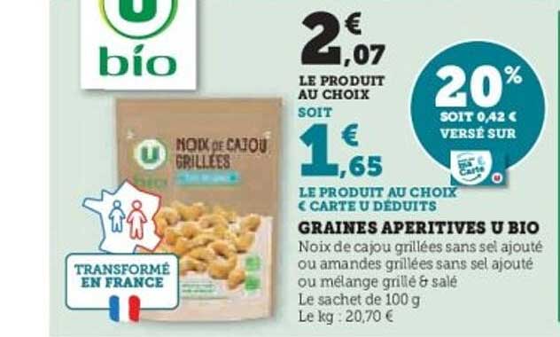 GRAINES APÉRITIVES U BIO