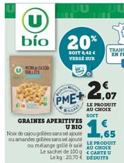 GRAINES APÉRITIVES U BIO