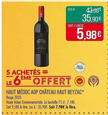 HAUT MÉDOC AOP CHÂTEAU HAUT BEYZAC*