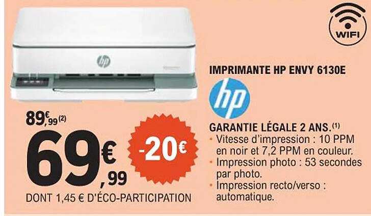 IMPRIMANTE HP ENVY 6130E