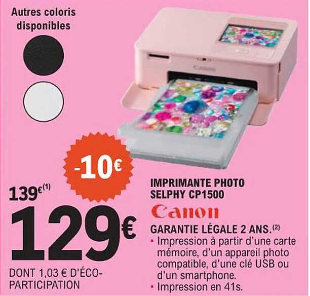 IMPRIMANTE PHOTO SELPHY CP1500
