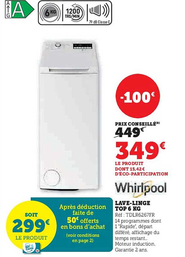 LAVE-LINGE TOP 6 KG