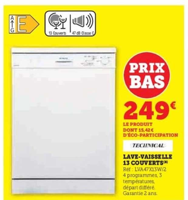 LAVE-VAISSELLE 13 COUVERTS