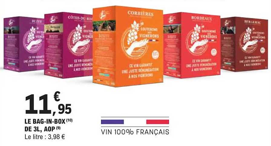 LE BAG-IN-BOX DE 3L, AOP