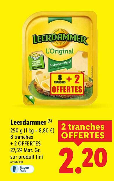 Leerdammer L'Original - 8 tranches + 2 OFFERTES
