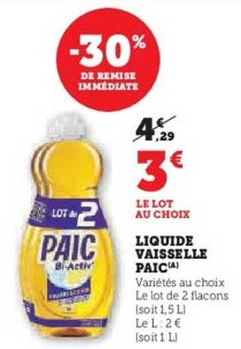 LIQUIDE VAISSELLE PAIC