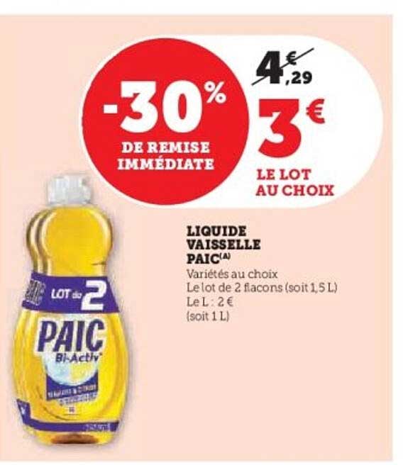 LIQUIDE VAISSELLE PAIC