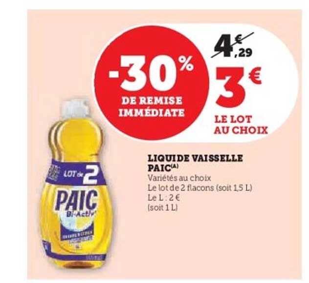 LIQUIDE VAISSELLE PAIC(A)