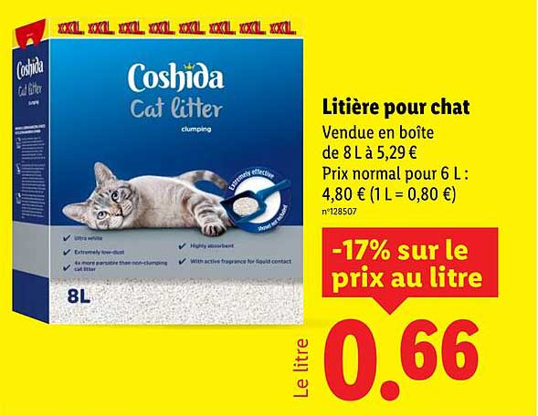Litière pour chat