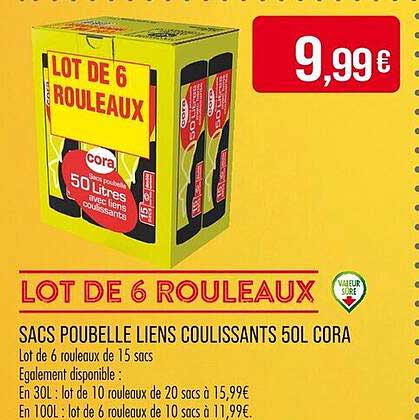 LOT DE 6 ROUEAUX