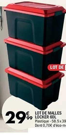 LOT DE MALLES LOCKER 60L