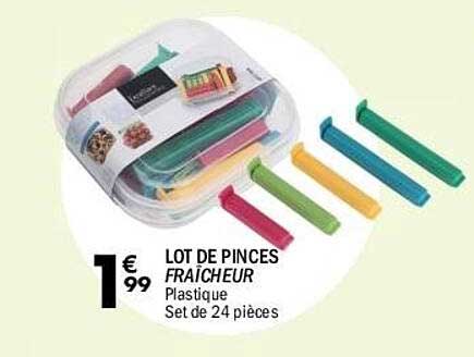LOT DE PINCES FRAÎCHEUR