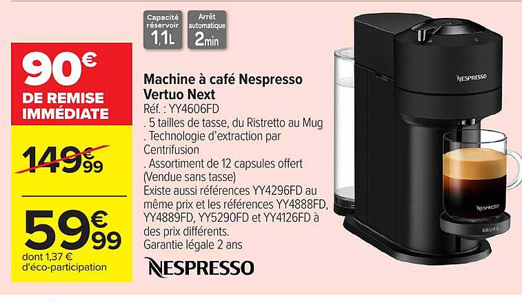 Machine à café Nespresso Vertuo Next