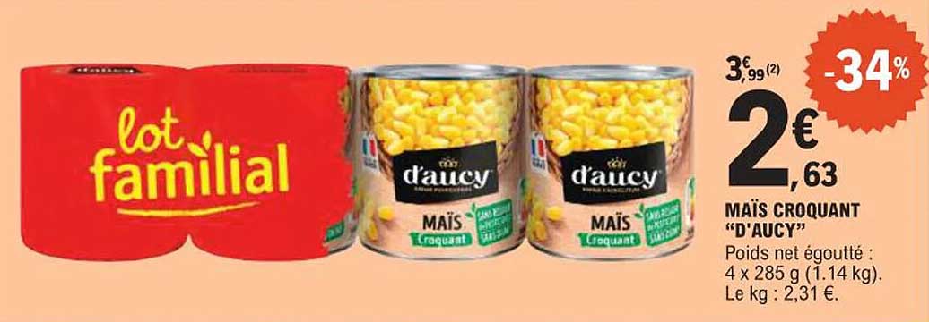 MAÏS CROQUANT "D'AUCY"