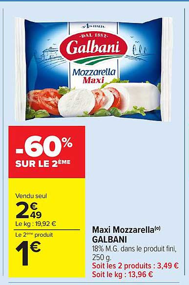 Maxi Mozzarella Galbani