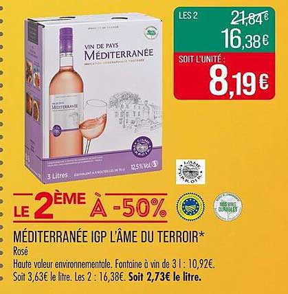 MÉDITERRANÉE IGP L’ÂME DU TERROIR*