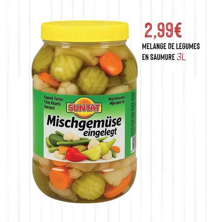 MELANGE DE LEGUMES EN SAUMURE 3L