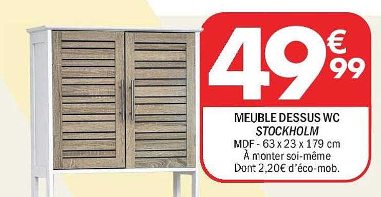 MEUBLE DESSUS WC STOCKHOLM