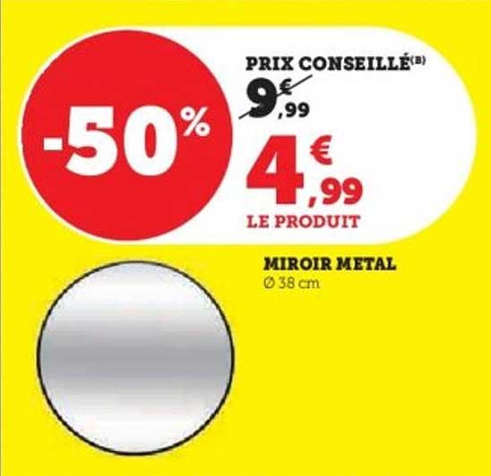 Miroir Metal Ø 38 cm