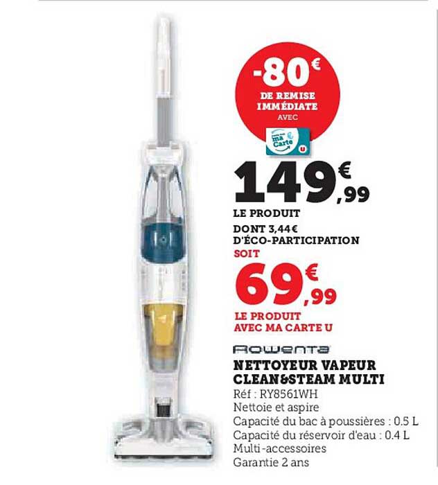 NETTOYEUR VAPEUR CLEAN&STEAM MULTI